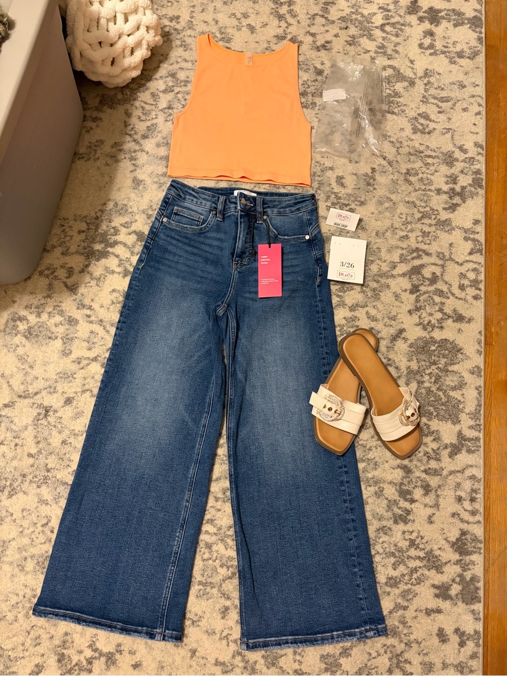 Wide leg jeans